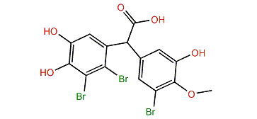 4'-Methoxy-2'',3',3''-tribromo-4'',5',5''-trihydroxydiphenylacetic acid